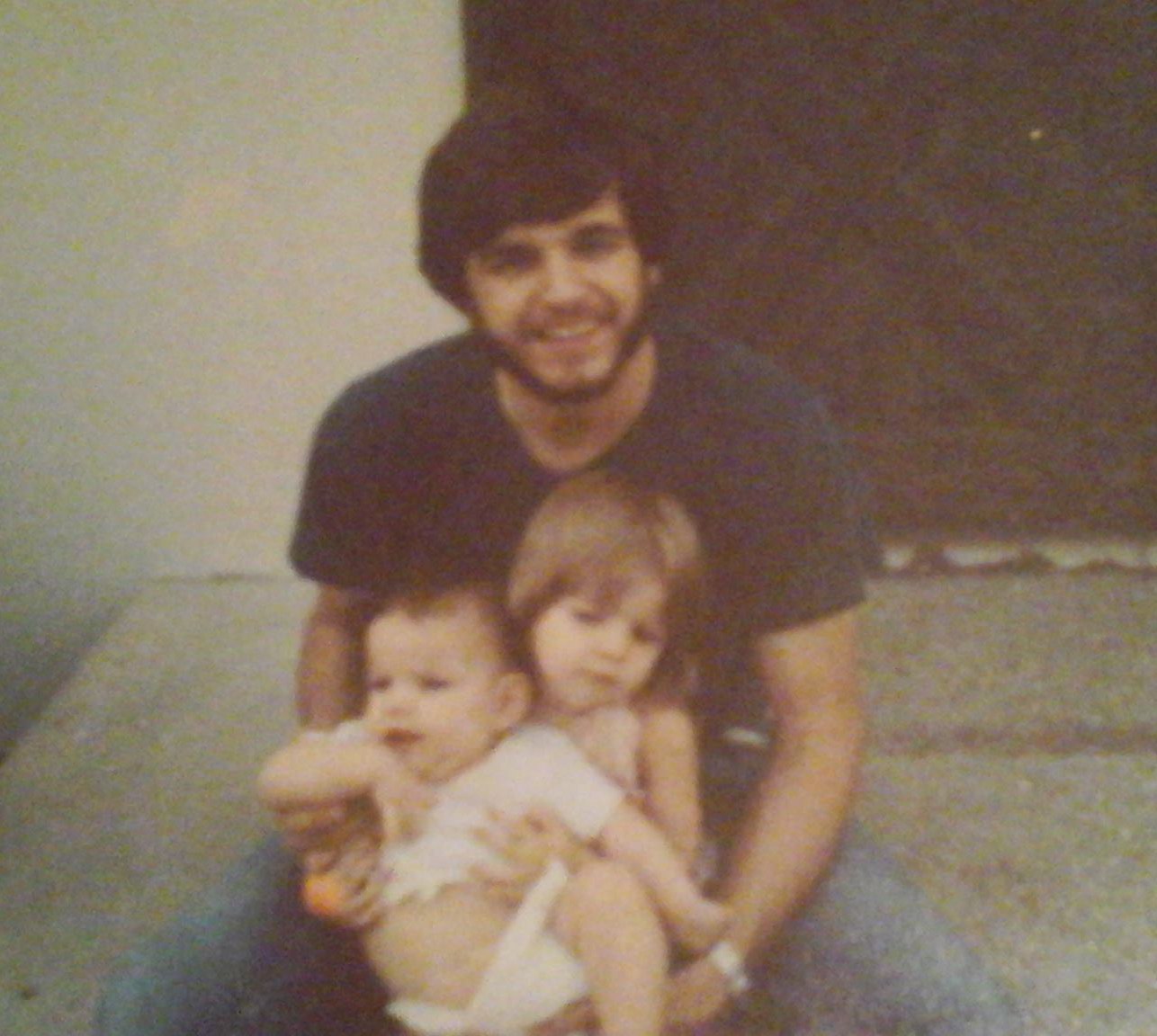 Carmelite Sister Baby Photo portrait of Sister Mary lousie as a baby, with her older sister and father